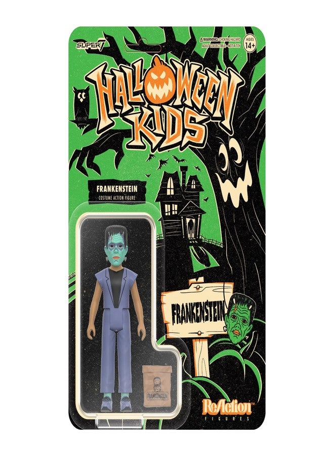 Super7 Halloween Kids Universal Monsters Frankenstein Boy - 3.75" Universal Monsters Movies Action Figure with Accessory Classic Movie Collectibles - Image 1